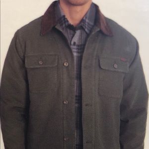 New with tag Woolrich canvas sherpa jacket